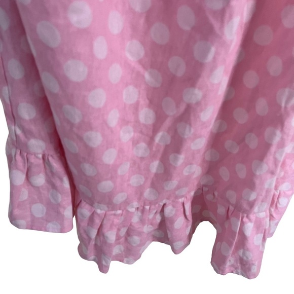 Lisa Marie Fernandez x Target one shoulder Pink polka dot dress Size M - Picture 7 of 8